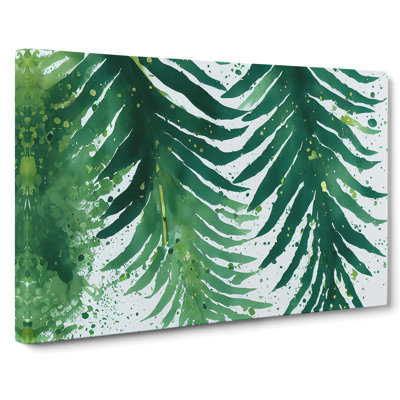 Fern Leaf Splash Vol.1 - Wrapped Canvas
