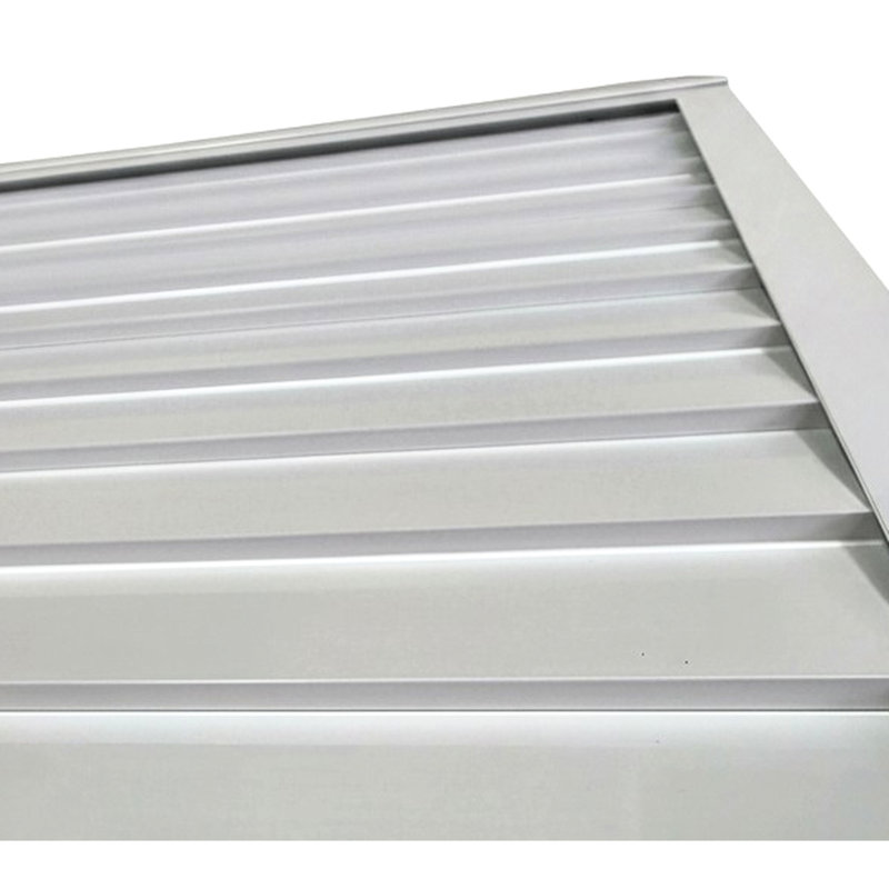 Auvent en métal 5,6 en blanc, extérieur en aluminium léger avec finition thermolaquée solide contemporaine, solin à charnière continue, pré-conçu pour une utilisation extérieure, attaches en acier inoxydable,