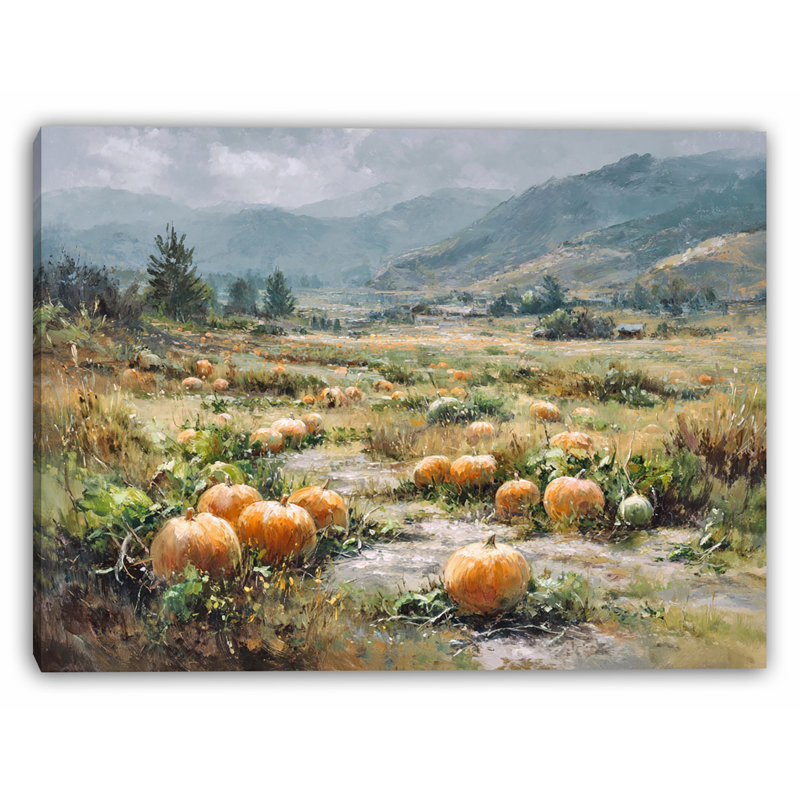 Valley Patch After Rain Wrapped Canvas Wall Art