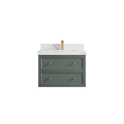 Meuble-lavabo simple flottant 30 po Roswell