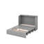 Lit escamotable double avec tiroir et un ensemble de prises et ports USB