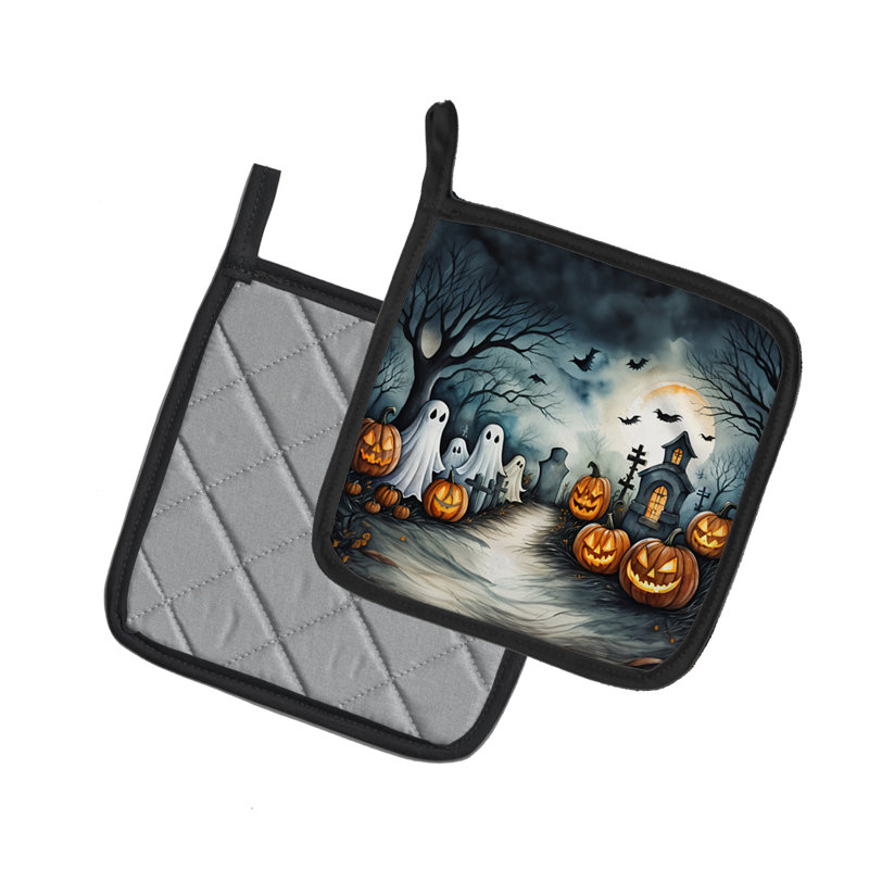 Paire de poignées fantômes fantômes d'Halloween