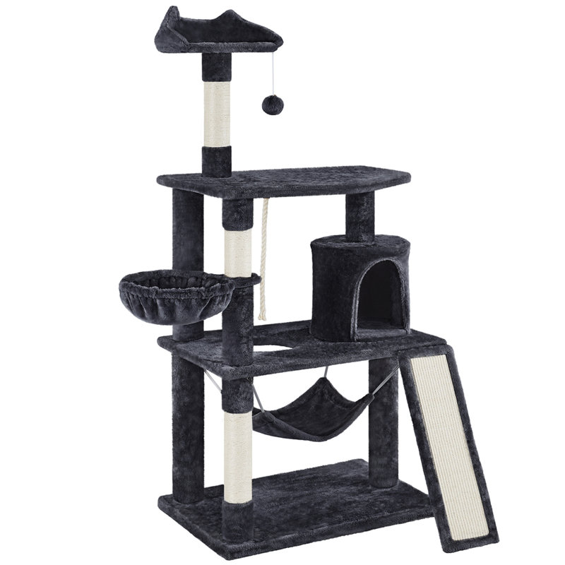 Arbre à chat de type tour, Noir, H 62 po x l 30 po x P 29 po