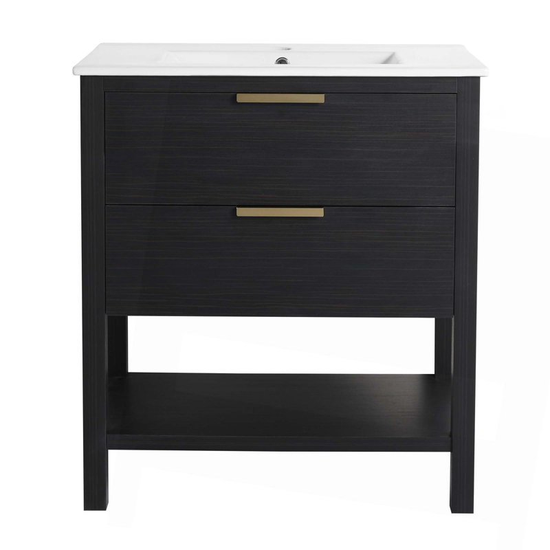 30 Inch Bathroom Vanity Plywood With 2 Drawers