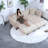 In 1 Sleeper Sofas, 86.5 Inch Chenille Modern Couch For Home