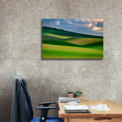 'The Palouse In Light And Shadow' by Rick Berk Canvas Wall Art