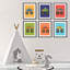 Ensemble de 6 impressions sur papier Winland