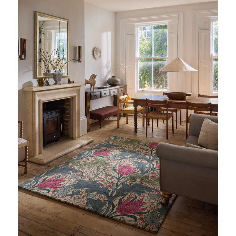 MORHUN Lent, Plum;Bayleaf, Rectangle 4'7 x 6'7