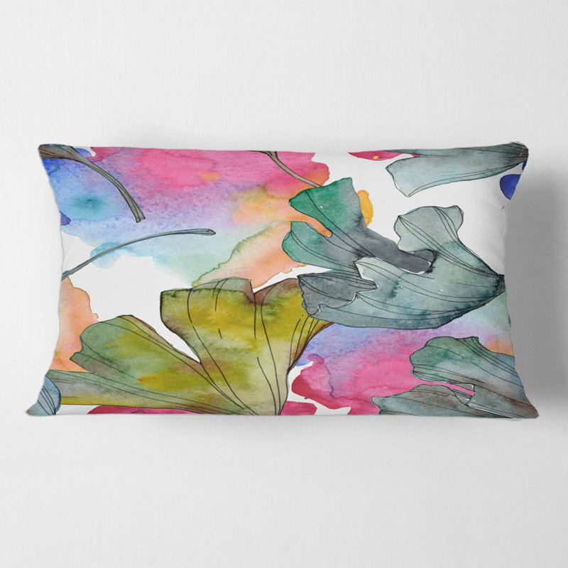 Housse et insert de coussin rectangulaire Ginkgo Biloba