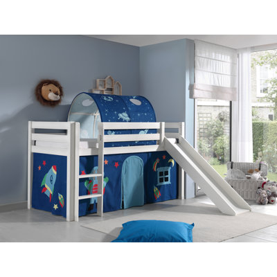 Pino European Single (90 x 200cm) Mid Sleeper Loft Bed Bed by Vipack