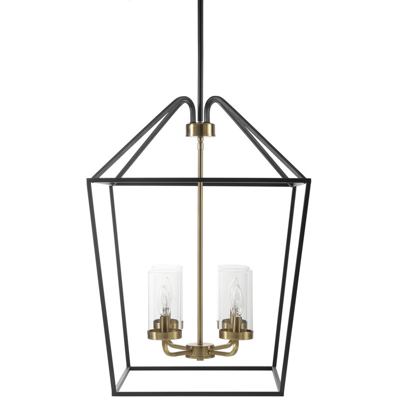 Egon 4 - Light Iron Schoolhouse Chandelier