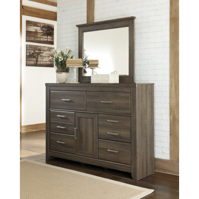 Commode 6 tiroirs avec miroir Keicha