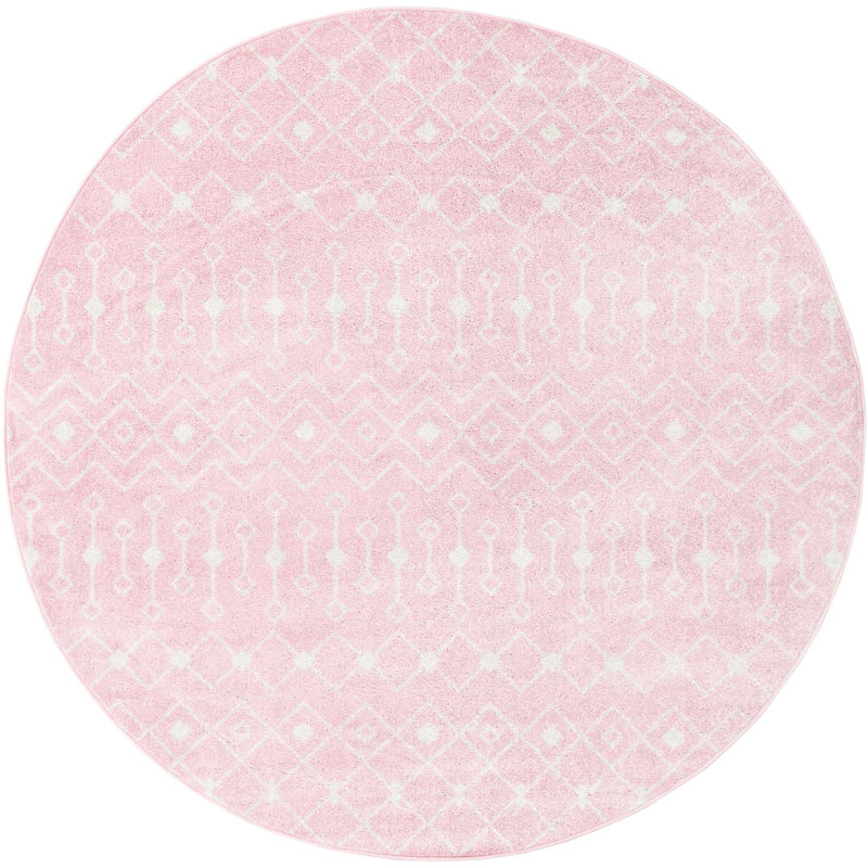 Abstract Indoor Rug, Round 7'10"