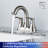 2-handle Bathroom Faucet with Drain Assembly-92418532