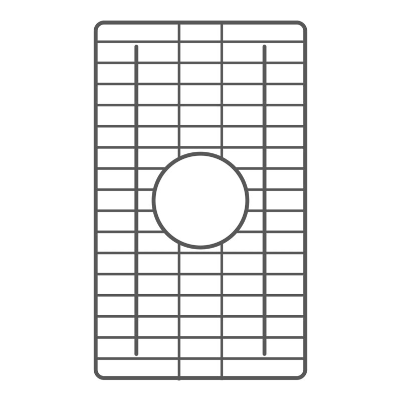 17.25"x10.25" Bottom Grid in Gunmetal PVD, Gunmetal PVD