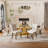 Khaleil 4 - Person Pedestal Dining Set-1267738454-1267738455