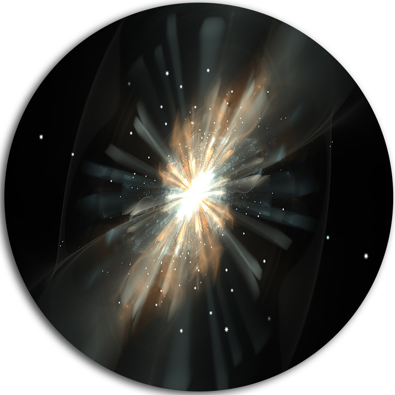 « fractal star galaxy », impression sur métal, H 38 po x l 38 po x P 1 po