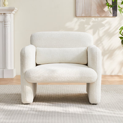 Canapé 34 po en tissu de velours, canapé simple moderne avec coussin de soutien pour appartement, bureau, salon et chambre à coucher, assemblage sans outil