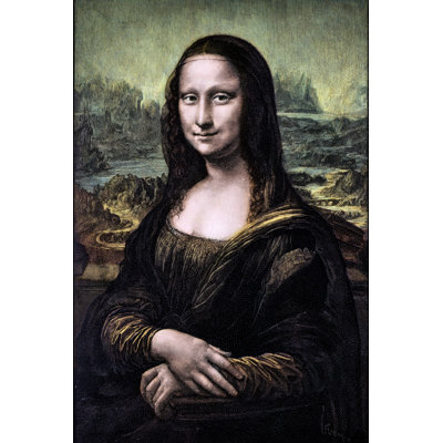 «Neva Leonardo's Mona Lisa» par Ilbusca - peinture sur toile tendue