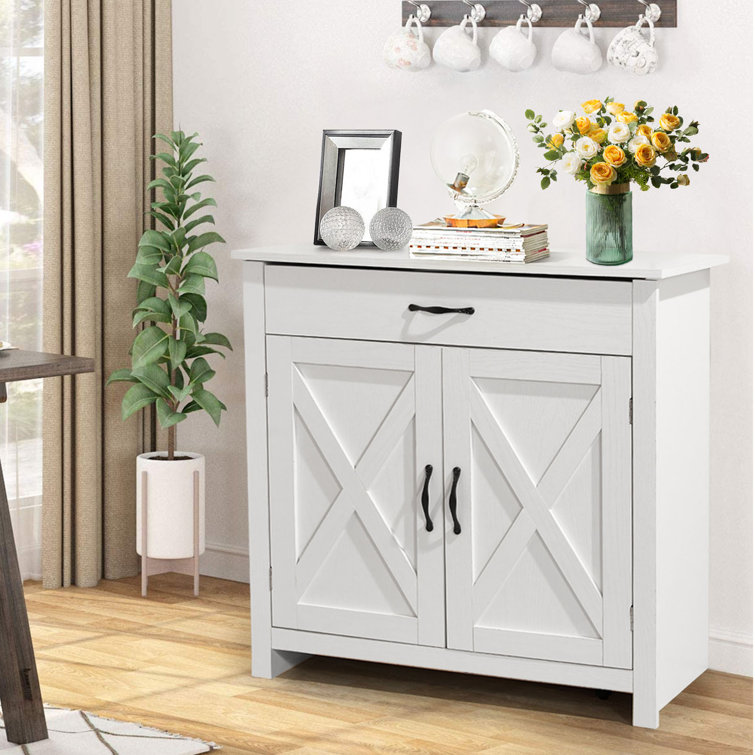 Gracie Oaks Domaine 4 Door Accent Cabinet, Black Cabinet, Entryway Cabinet,  Console Cabinet, Storage Cabinet & Reviews