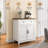 Farmhouse Kitchen Storage Cabinet with Adjustable Shelf