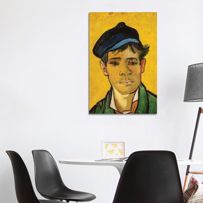 Young Man With A Hat, 1888 by Vincent Van Gogh - Wrapped Canvas Gallery-Wrapped Canvas Giclée