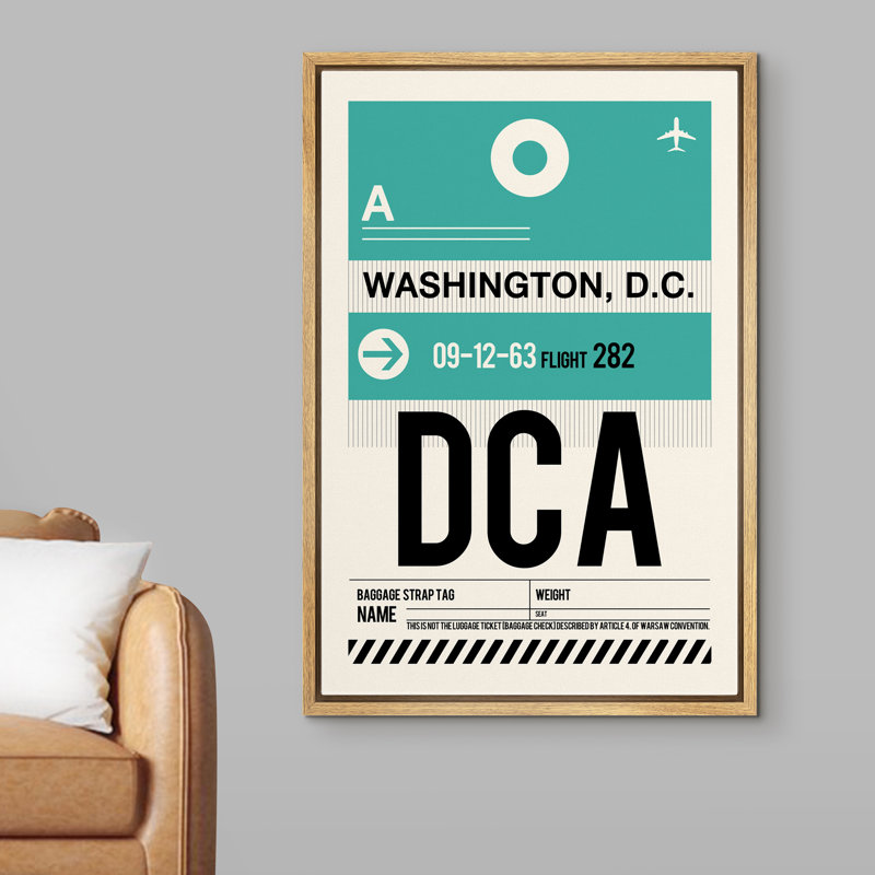 IRS05-IDEA4WALL, reproduction d'art sur toile encadrée, Washington, D.C., Encadrement brun, H 24 po x l 16 po x P 1,5 po