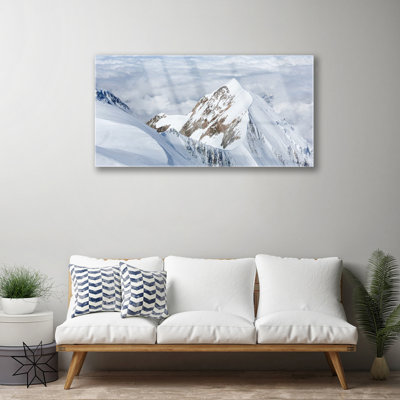 Landscape Mountains - Unframed Photograph on Glass