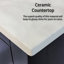 Meuble-lavabo avec comptoir en céramique