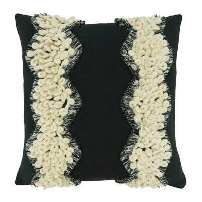 Evelyn Collection Tassels Cotton Throw Pillow