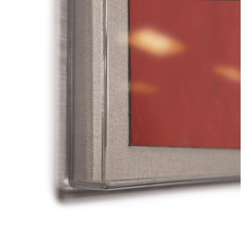 Striped Abstract 2 Print by Paule Marrot, Acrylic Box, 56" H x 44" W x 1.25" D