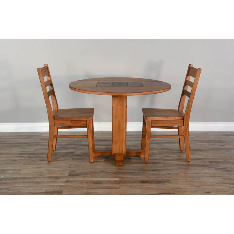 Round Small Drop Leaf Table Dining Set