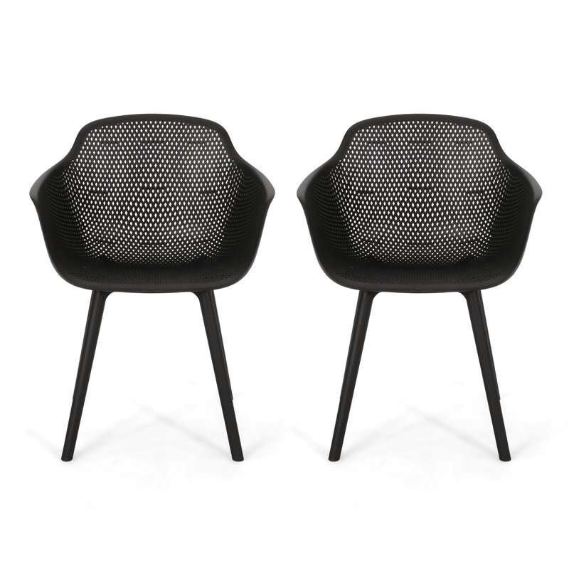 Chaise de terrasse Artha, Noir, noir, noir, noir