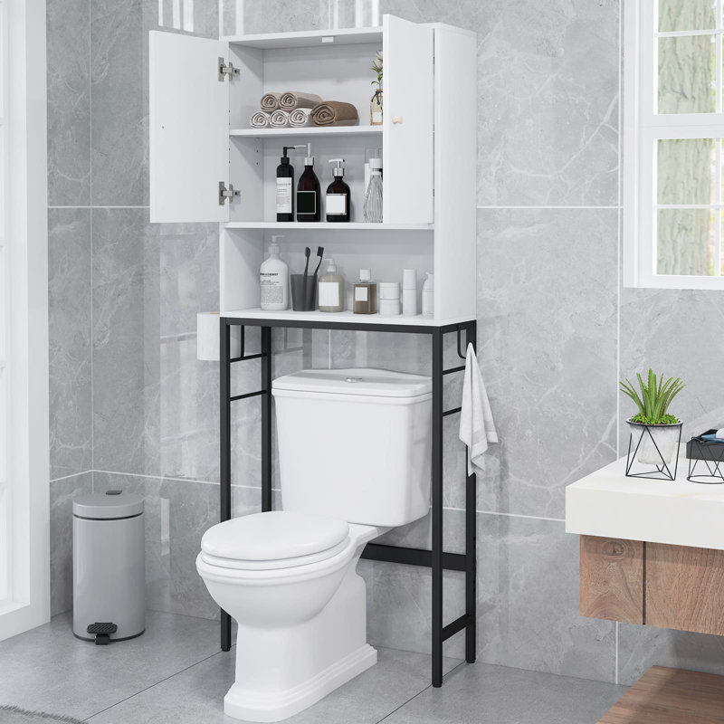 Freestanding Over the Toilet Storage, White