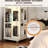 New Style White 4 All Rotating Book Rack, 360 Wheels, Adjustable Shelf, Smooth Movement, High Capacity Storage Unit Bookshelf, Easy Assembly, Small Footprint, Space Utilization, Great For Books-122505497