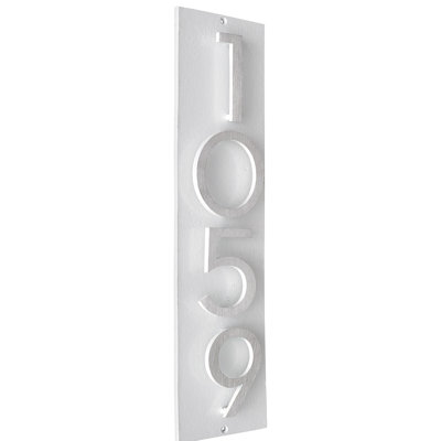 Floating 1-Line Wall Address Plaque