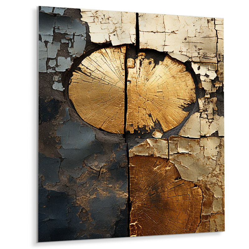 Abstract Graceful Woodland  Charm IV - Abstract Metal Wall Art Print, 40" H x 30" W x 1.5" D