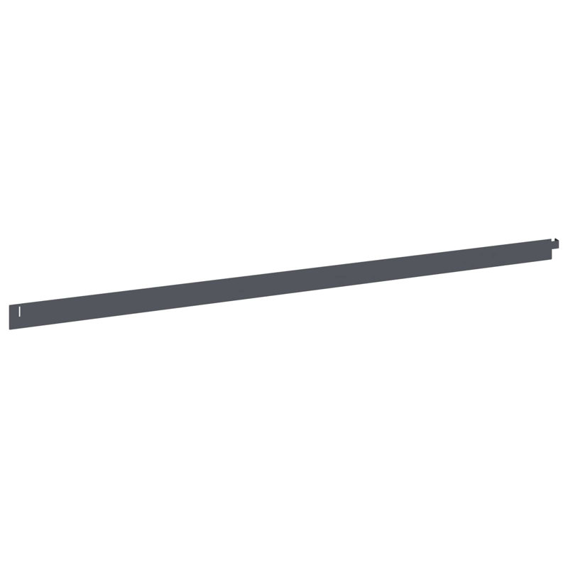 102 cm W Steel Lawn Edging Fencing, 4cm H x 102cm W, Anthracite