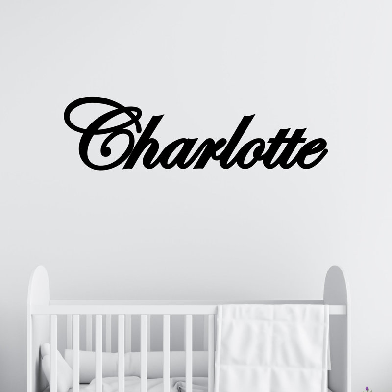 Nom personnalisé personnalisé pour chambre de bébé, 4" H x 16" W