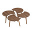 Algodones Solid Wood Three Leg Coffee Table