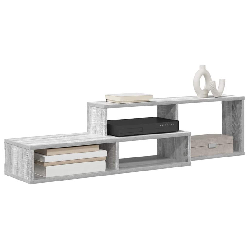 Unfinished TV Stand, 28.5cm H x 120cm L x 25cm W, Grey