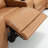 Sauceda Classic Tan Faux Leather Upholstered Power Sectional Motion Sofa With Console