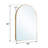 Morden Right Angle Arched Alloy Aluminium Thin Framed Wall-Mounted Vanity Mirror Bathroom Vanity Mirror for Bedroom Entryway, Living/Dressing Room-1832583142-1824197334