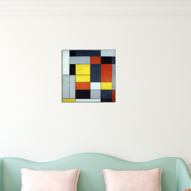 Piet Mondrian - Wrapped Canvas Painting, 50cm H x 50cm W x 1.8cm D