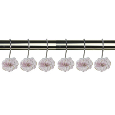 Fincher Plastic Rust Resistant Shower Curtain Hook
