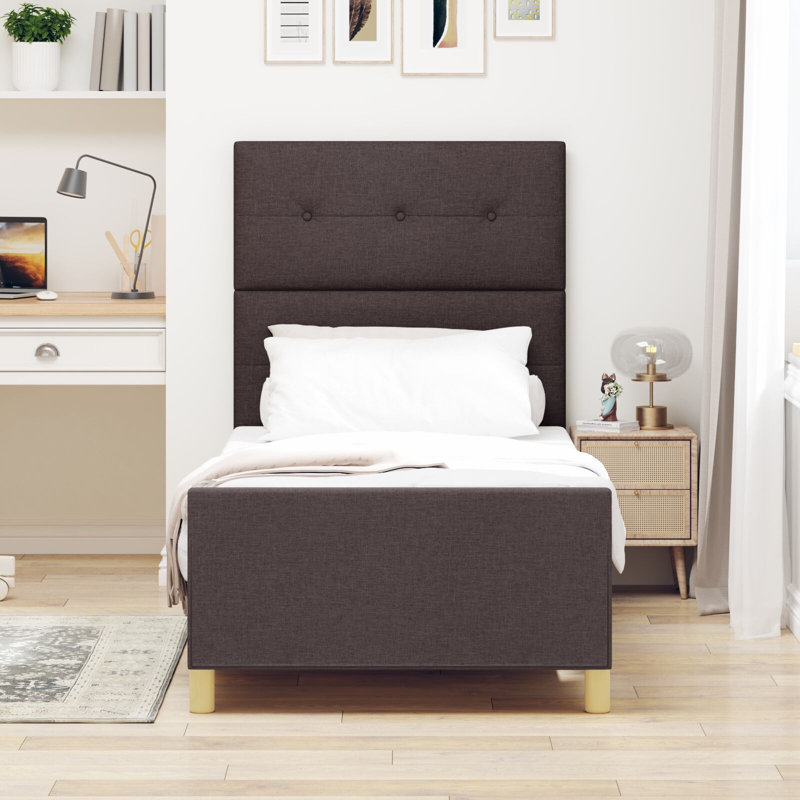 Bed Frame, 83 x 207 cm, Dark Brown