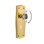 Prairie Plate with Decorative Keyhole and Oval Clear Crystal Door Knob