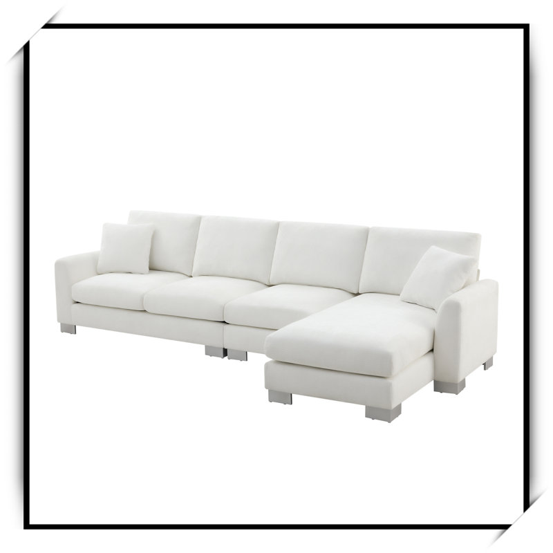 119*55" Modern Oversized Sectional Sofa,L-Shaped Luxury Couch Set With 2 Free Pillows
