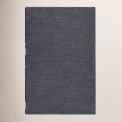 Crowe Wool Charcoal Gray Area Rug