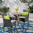 Breyn 2 - Person Acacia Wicker Patio Dining Set with Round Table , Cushions Included-1983201436